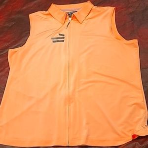Ladies sleeveless golf top